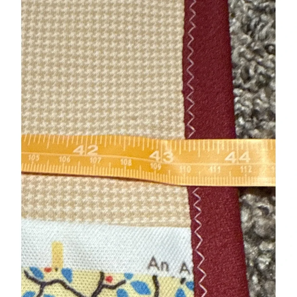 This vintage-style, handmade patchwork quilt 44x 37 Lap Quilt Made In The 1960's